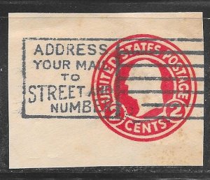 USA U430a: 2c Washington, die 2, used