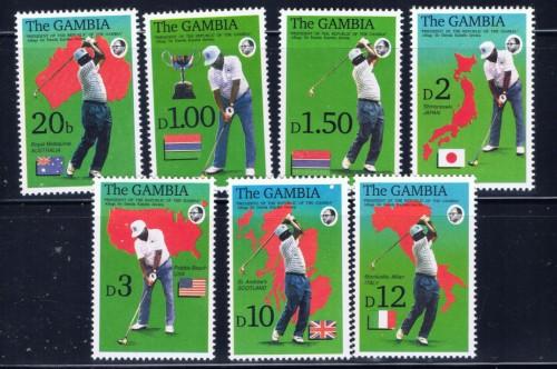 Gambia 1306-12A NH 1992 Golf set  