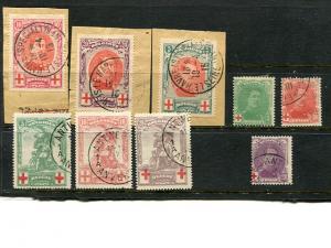 Belgium #B1-9  used  VF - Lakeshore Philatelics