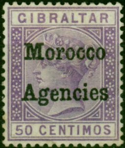 Morocco Agencies 1898 50c Bright Lilac SG6 Fine VLMM