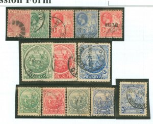 Barbados #61/117/118/120/128 Used Single