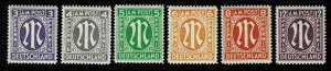 Germany 1945,Sc.#3N2b;-3N8b MNH