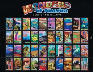 Catalog # 4033 72 Sheet  of 40 Wonders of America Scenic Attractions