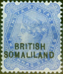 Somaliland 1903 2 1/2a Ultramarine SG4b BR1TISH Error V.F Lightly Mtd Mint