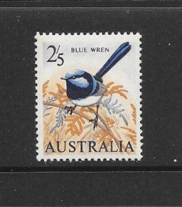 BIRDS - AUSTRALIA #371  BLUE WREN MNH