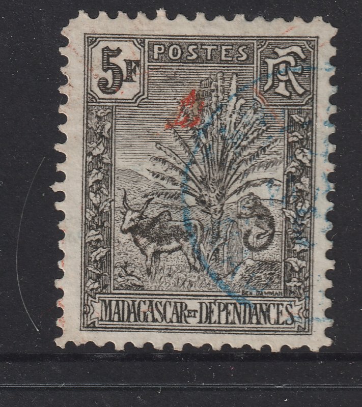 Madagascar a used 5F from the 1903 set