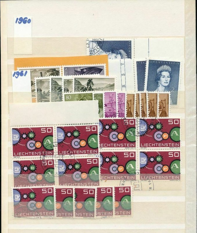 Liechtenstein 1960s/70s Sport Europa Trees M&U(Appx 220 Items) (MT 209