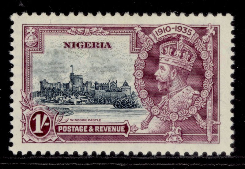 NIGERIA GV SG33, 1s slate & purple, LH MINT. Cat £10. 