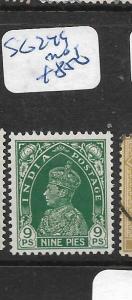 INDIA   (PP2905B)  KGVI  9P  SG 229  MOG