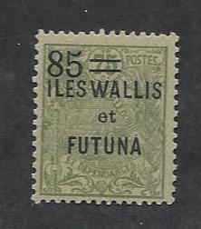 WALLIS AND FUTUNA ISLANDS SC# 36 F-VF NG 1925