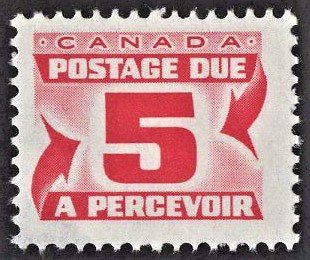 Canada J25 MNH VF/XF 5 Cent Postage Due BOB