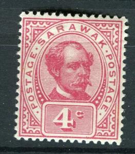 SARAWAK; 1899 early C. Brooke issue fine Mint hinged 4c. value