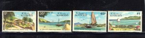 ST. VINCENT GRENADINES #129-132 1977 CANOUAN ISLAND MINT VF NH O.G