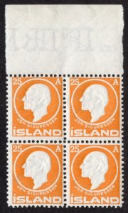 ICELAND 1911, SC-91, F/VF MNH** 25a, Jon Sigurdsson cv $380.00+  *Bay Stamps*