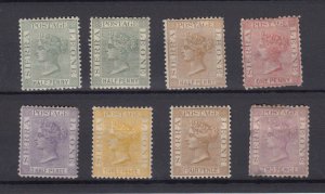 Sierra Leone QV 1883/84 Unchecked Collection Of 8 MH BP4712