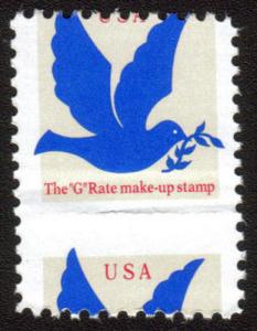2877 Misperfed, Extra Big Stamp, light crease,  nice freak! n8582