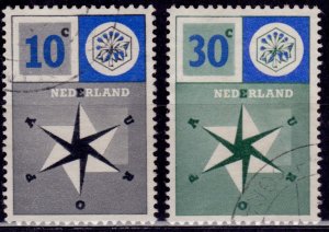 Netherlands, 1957, United Europe, sc#372-373, used