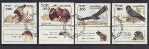 Israel 1985  used with tab biblical birds of prey  complete