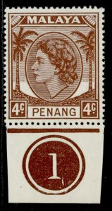MALAYSIA - Penang QEII SG30, 4c brown, NH MINT. CONTROL