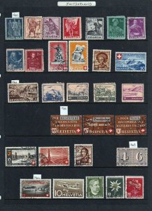 SWITZERLAND 1940/2007 Used Collection Insects Flowers Charity(Aprx 450) GOY3683