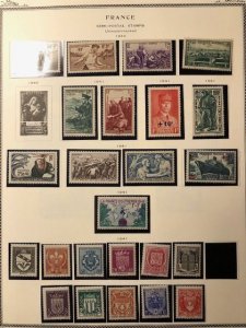 French Semi Postals - 12 pages -