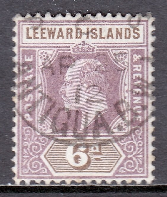 Leeward Islands - Scott #25 - Used - Small toning spot - SCV $8.50