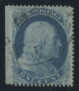 USA 24 - Franklin Type V - F/VF Used Jumbo margin single