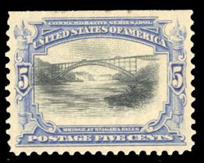 United States, 1901 Pan American Issue #297 Cat$75, 1901 5c ultramarine and b...