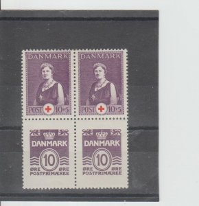 Denmark  Scott#  230b  MH  Booklet Pane (1938)