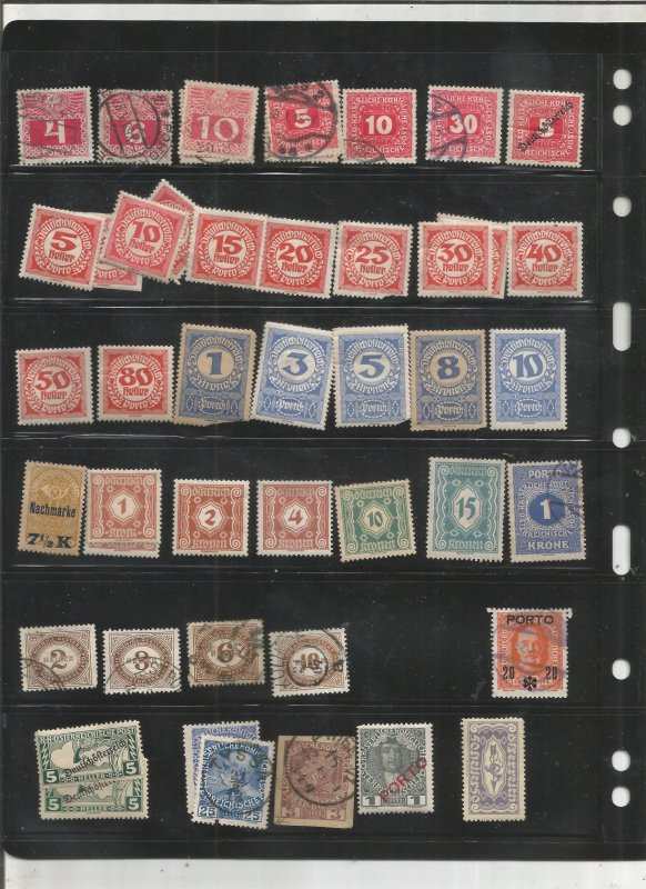 AUSTRIA COLLECTION ON STOCK PAGES, BOTH MINT AN USED