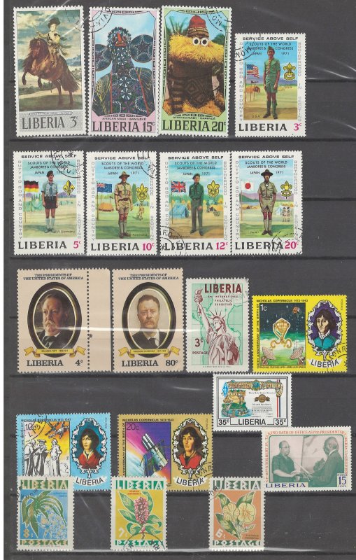 COLLECTION LOT # 41 LIBERIA 87 STAMPS CLEARANCE