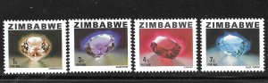 Zimbabwe 1980 Minerals Sc 414-416,418 MNH A538