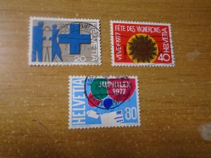 Switzerland  #  624-26  used