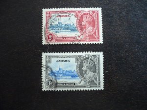 Stamps - Jamaica - Scott# 109-110 - Used Part Set of 2 Stamps