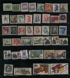 Czechoslovakia 41 different Mint & used  PD