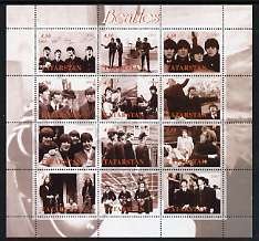 TATARSTAN - 2001 - The Beatles - Perf 12v Sheet -Mint Never Hinged-Private Issue