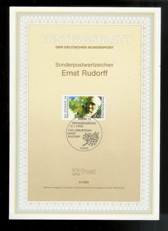 GERMANY (52) Ersttagsblatt FDC Presentation Cards