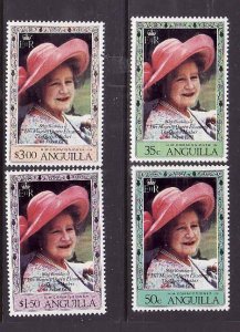 Anguilla-Sc#394-7-unused NH set-id3-Queen Mother-80th Birthday-1980-