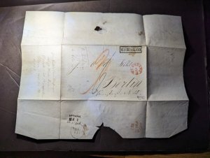 1853 Early Russia Folded Letter Cover to Berlin N25 Germany