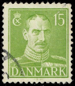 Denmark #281 King Christian X; Used (0Stars)