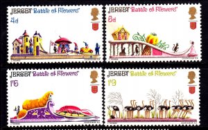 Jersey 1970 Battle of Flowers Complete Mint MNH Set SC 30-33