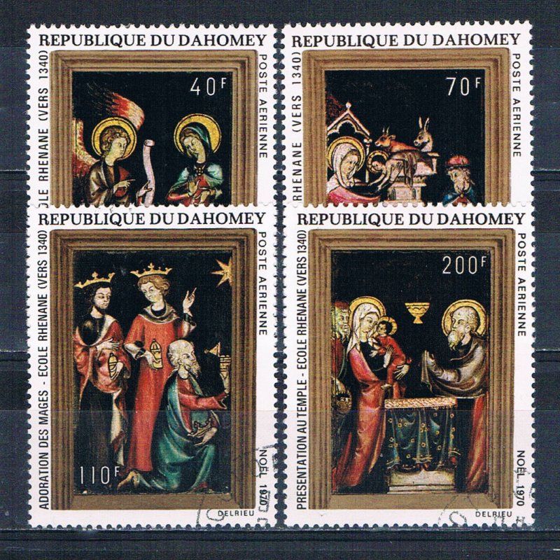 Dahomey C132-35 Used set Christmas 1970 (MV0249)