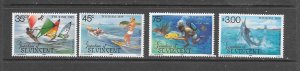 FISH - ST VINCENT GRENADINES #484-7 TOURISM MNH