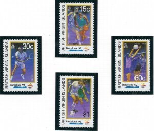 British Virgin Is 757-60 MNH 1992 Olympics (ak2194)