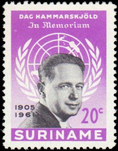 Suriname #301-302, Complete Set(2), 1962, United Nations Related, Never Hinged