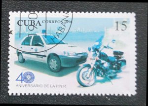 CUBA Sc# 3984 NATIONAL REVOLUTIONARY POLICE force 1998  used / cancelled