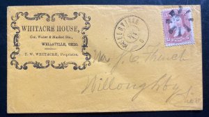 1860s Wellsville OH USA Commercial Cover Whitacre House