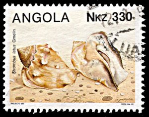 Angola 864, used, Seashell
