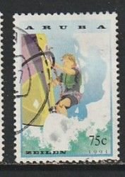 1993 Aruba - Sc 97 - used VF - 1 single - Wind Surfing