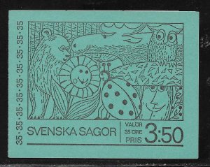 SWEDEN SC# 841a COMP BKLT/10 FVF/MNH 1969
